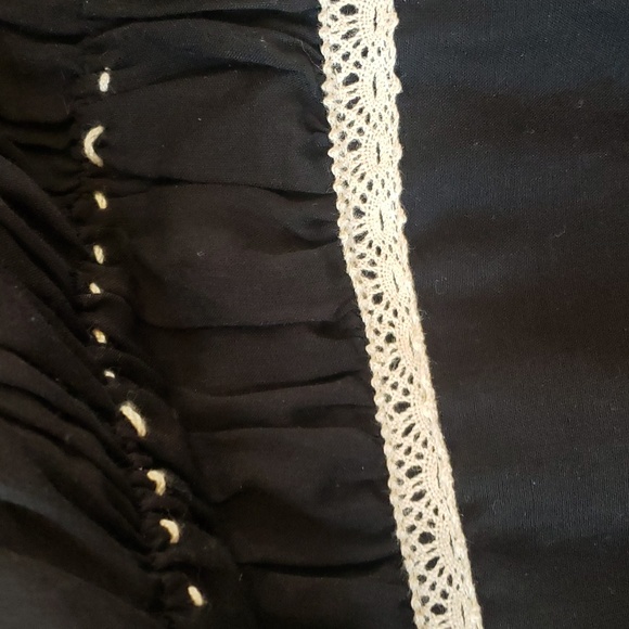 photo - The Limited Strapless Dress Midi Black and Tan Brown - Picture 8 of 17